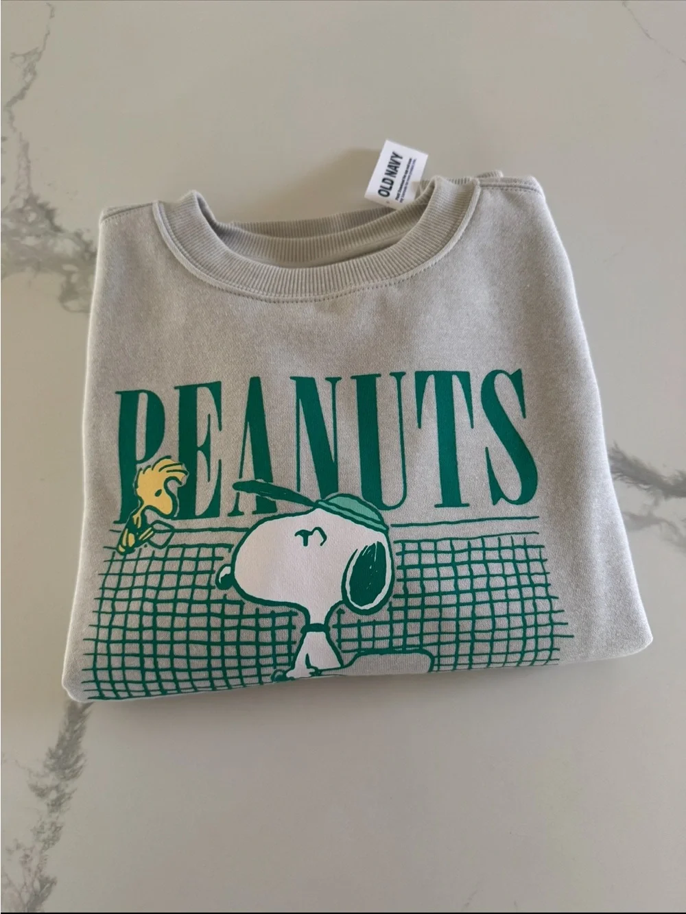 Girls’ Oversized Snoopy Sweatshirt Size 8 NWT